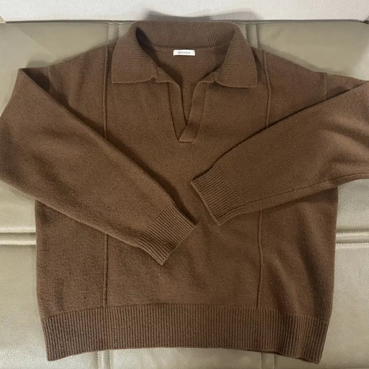 [BUNJANG] Moonsun Knit Brown Sweater / moonsun 문선 니트 브라운