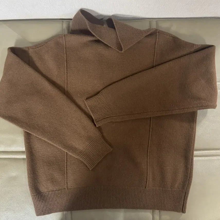 [BUNJANG] Moonsun Knit Brown Sweater / moonsun 문선 니트 브라운