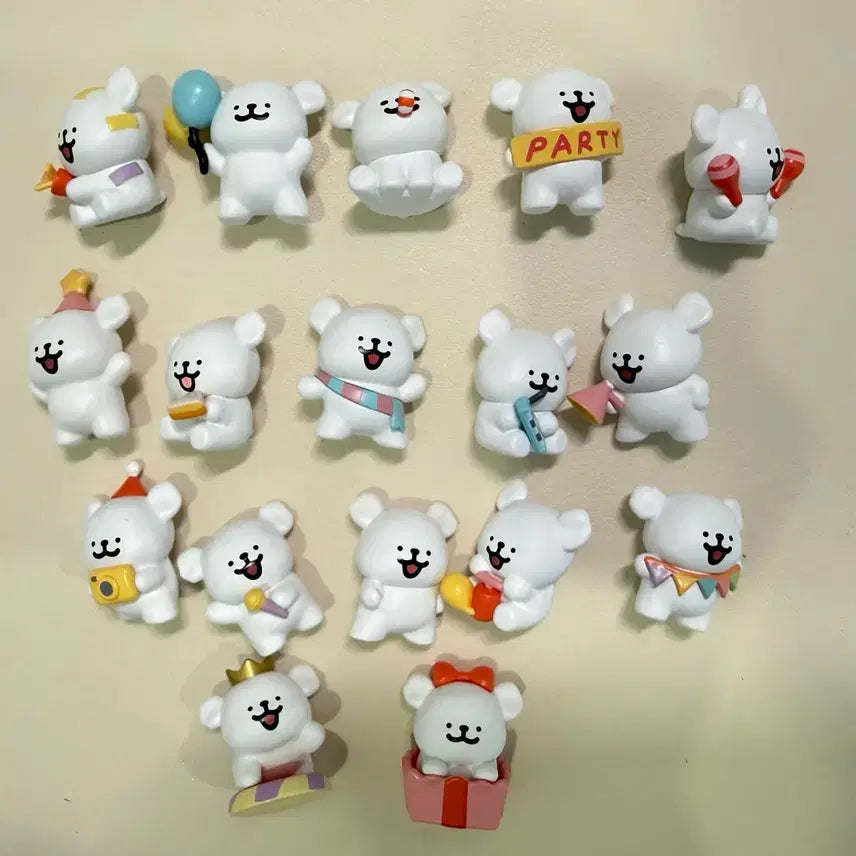 [BUNJANG] Maltese Mini Figurines Bundle Set / 해외직구 몰티즈 미니 피규어 일괄