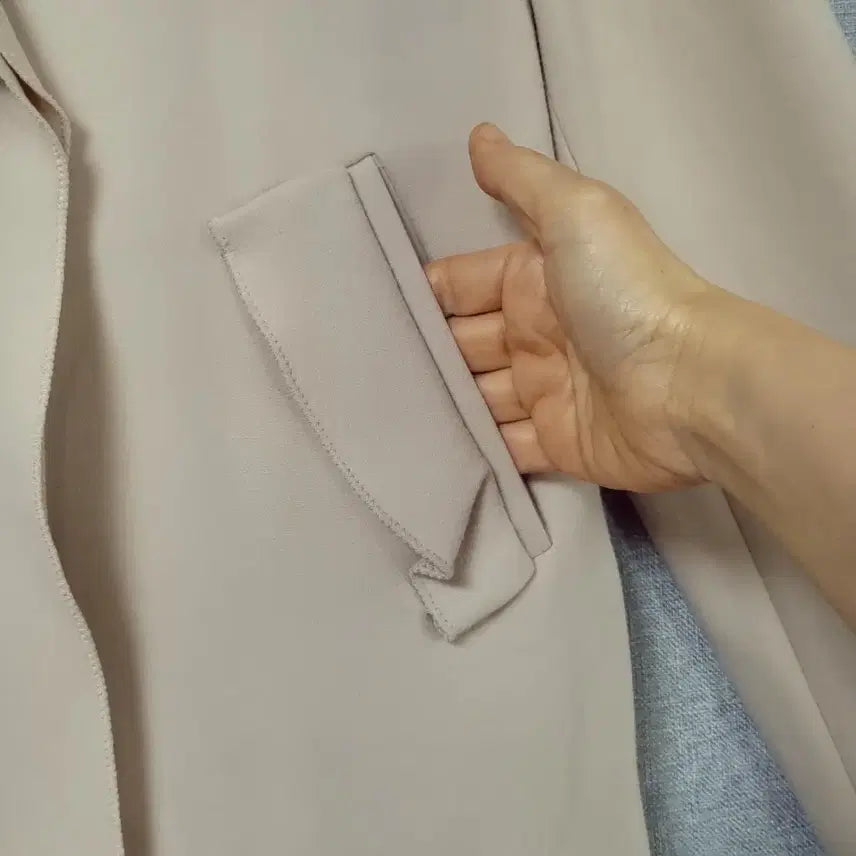 [BUNJANG] MINE Beige Frill Jacket / MINE 마인 베이지 프릴 자켓