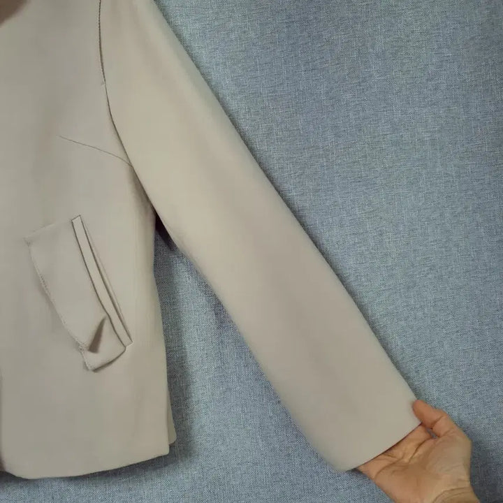 [BUNJANG] MINE Beige Frill Jacket / MINE 마인 베이지 프릴 자켓