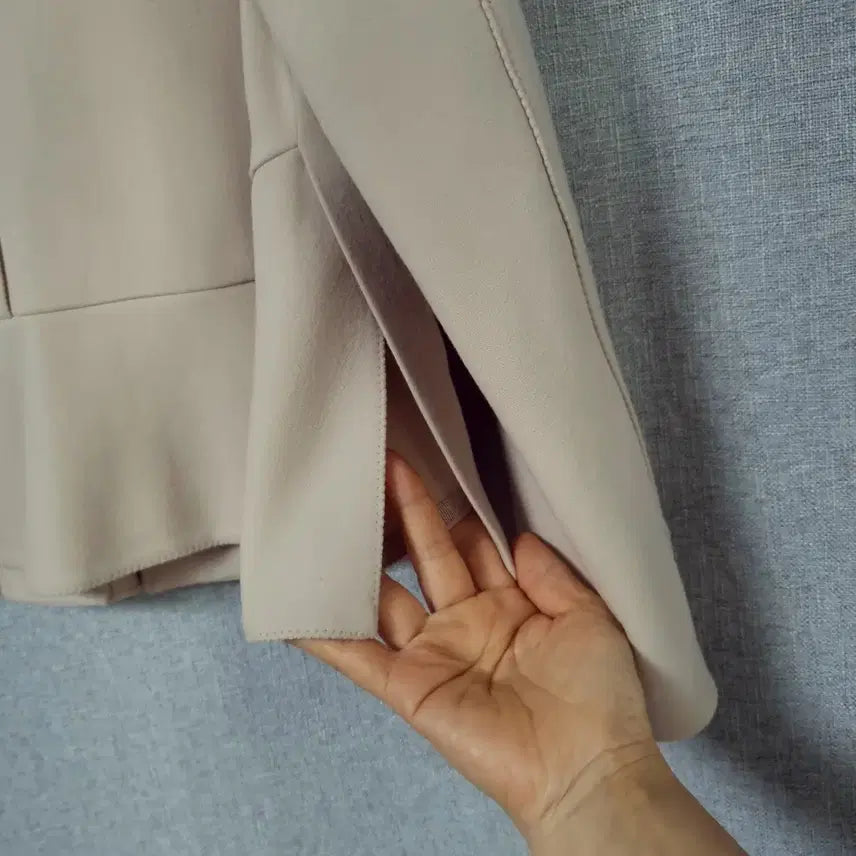 [BUNJANG] MINE Beige Frill Jacket / MINE 마인 베이지 프릴 자켓