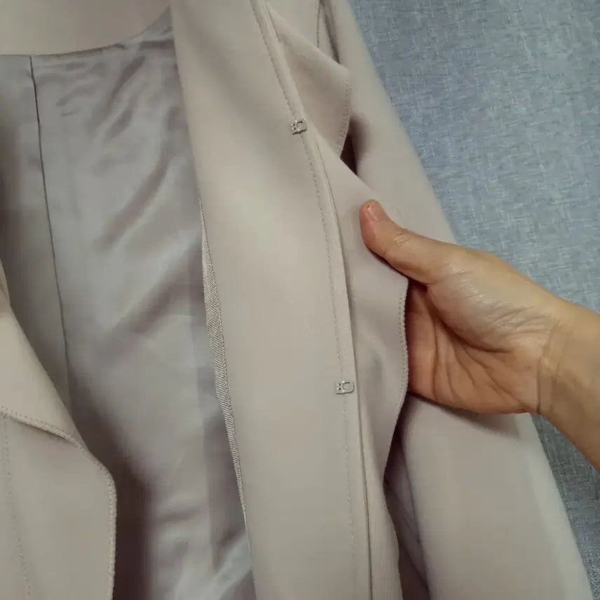 [BUNJANG] MINE Beige Frill Jacket / MINE 마인 베이지 프릴 자켓