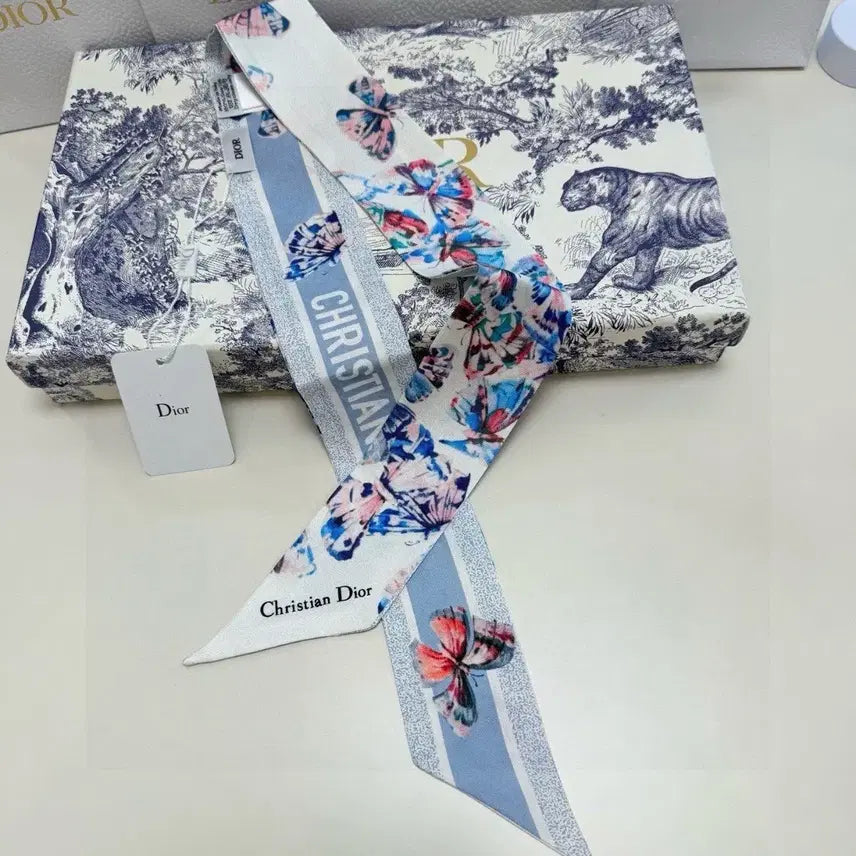 [BUNJANG] Dior Silk Twilly Scarf / 디올 실크 스카프