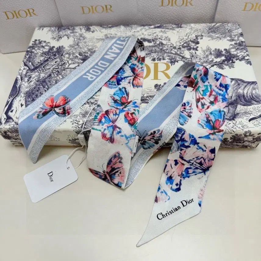 [BUNJANG] Dior Silk Twilly Scarf / 디올 실크 스카프