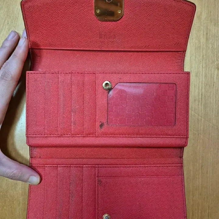 [BUNJANG] Daks Red Long Wallet / 닥스 레드 장지갑 (정품)