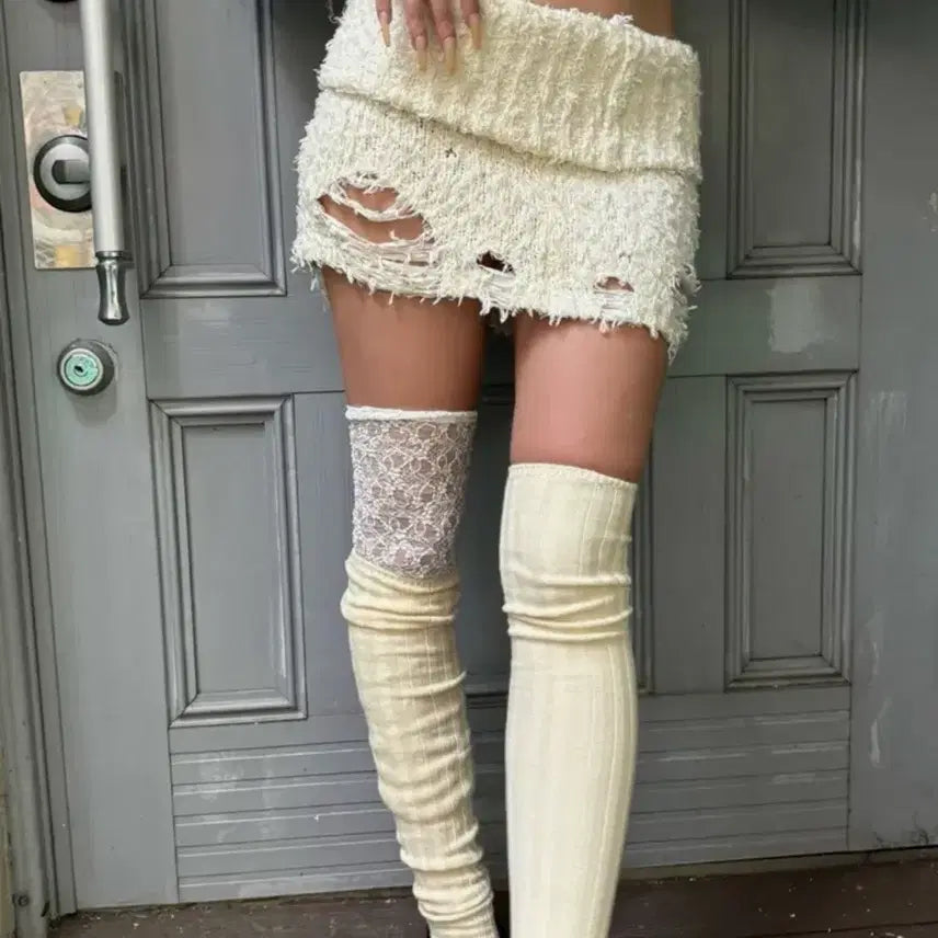 [BUNJANG] Bienfrom Knit Skirt (Ivory) / 비엔프롬/ From knit skirt (Ivory)