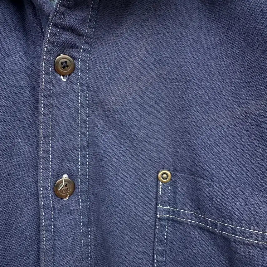 [BUNJANG] Navy Work Shirt Jacket / 네이비 워크 셔츠 자켓