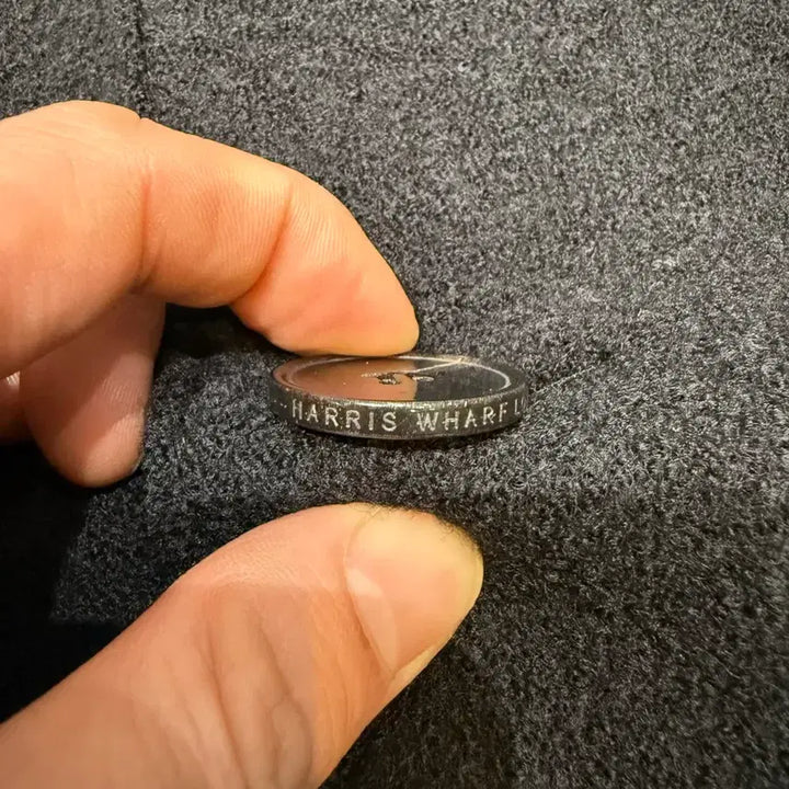 [BUNJANG] Harris Wharf London Double Coat Black (Unworn) / [46] 해리스 워프 런던 더블 코트 블랙 95 오버핏