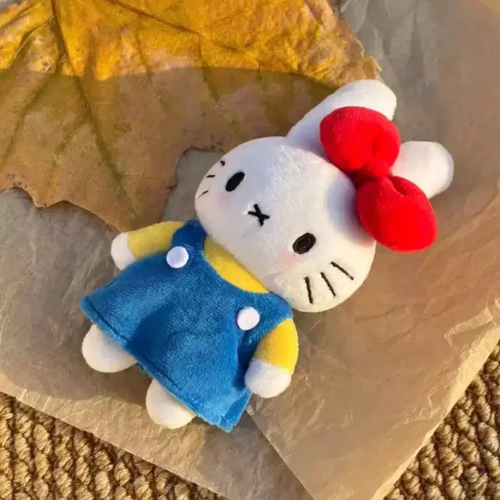 [BUNJANG] Miffy Hello Kitty Keychain Doll / 미피 헬로키티 키링 인형 백꾸 새제품