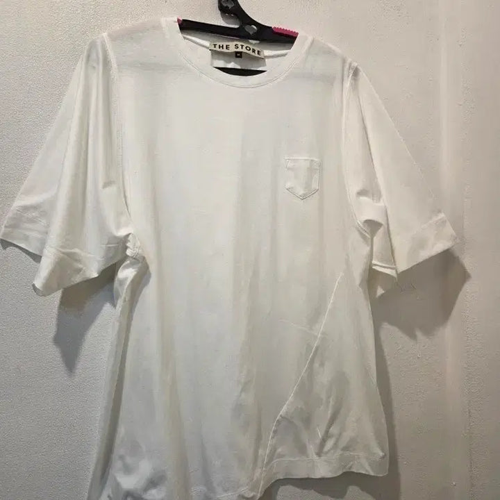 [BUNJANG] THE STORE White Asymmetrical T-shirt / THE STORE 화이트 언발란스 티셔츠