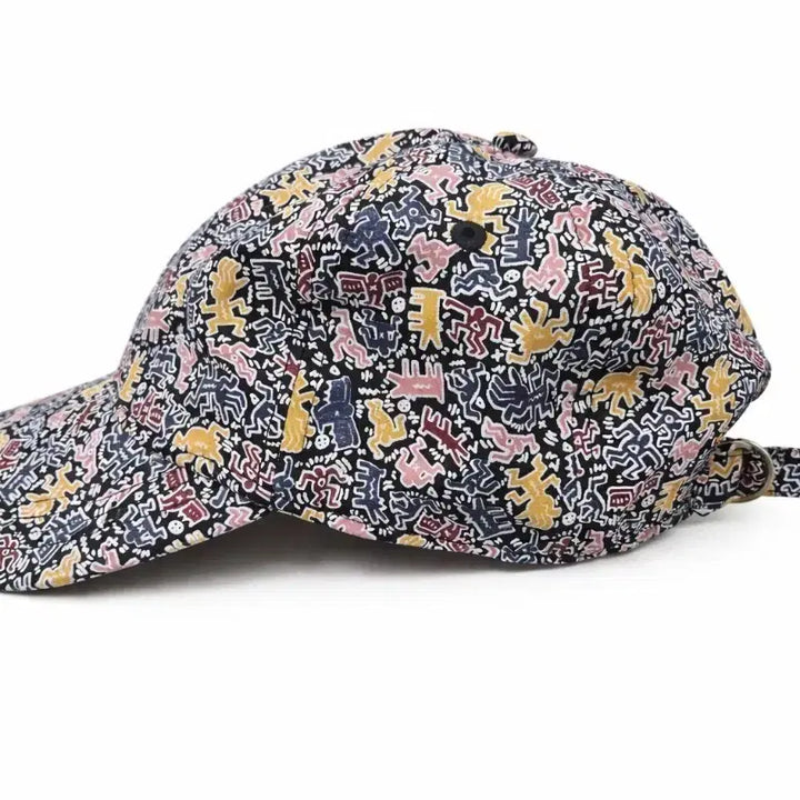 [BUNJANG] Lacoste Keith Haring Pattern Ball Cap / 정품 라코스테 키스해링 패턴 볼캡 판매 M