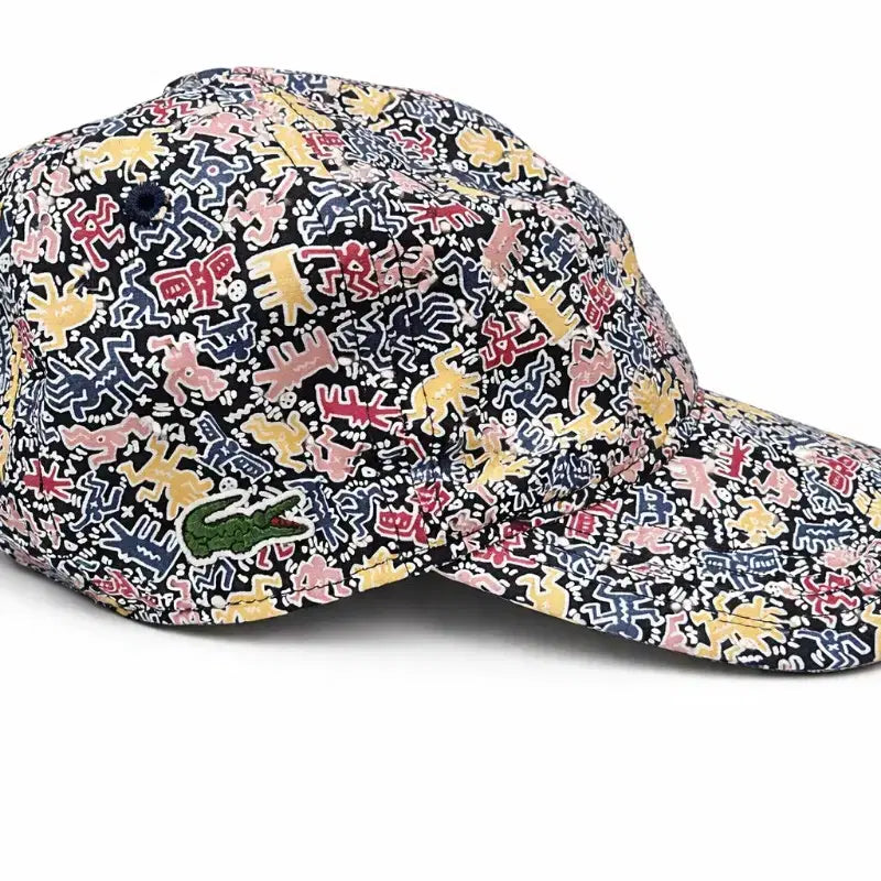 [BUNJANG] Lacoste Keith Haring Pattern Ball Cap / 정품 라코스테 키스해링 패턴 볼캡 판매 M