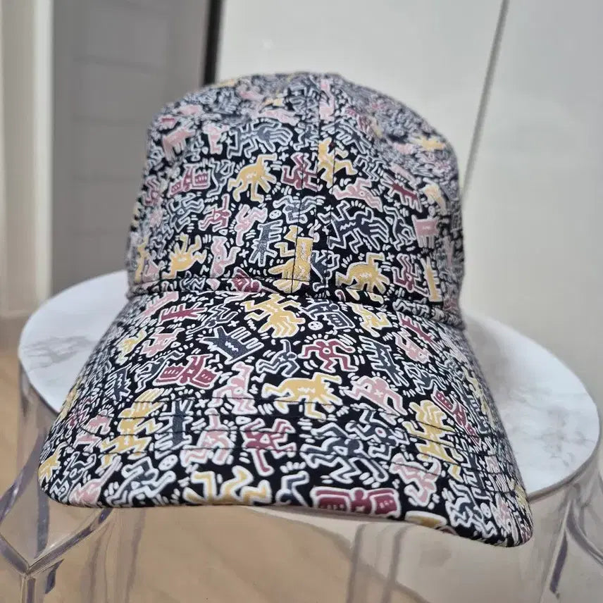 [BUNJANG] Lacoste Keith Haring Pattern Ball Cap / 정품 라코스테 키스해링 패턴 볼캡 판매 M