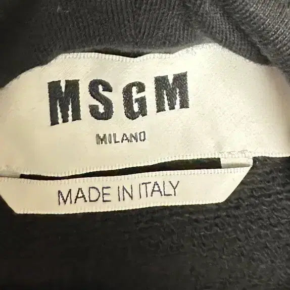 [BUNJANG] MSGM Black Hoodie / MSGM 블랙 후드티