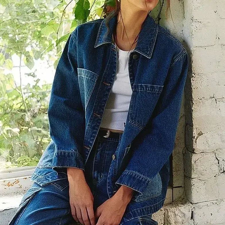 [BUNJANG] Patchwork Denim Jacket / 패치워크 데님 자켓 청자켓