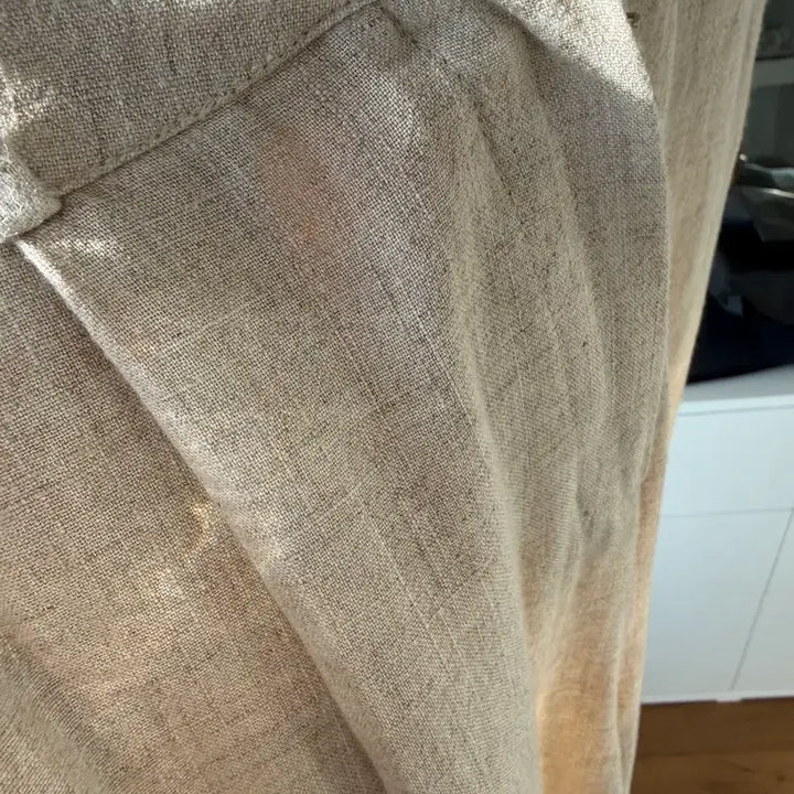 [BUNJANG] Linen Beige Slacks S / 린넨베이지 바지 s