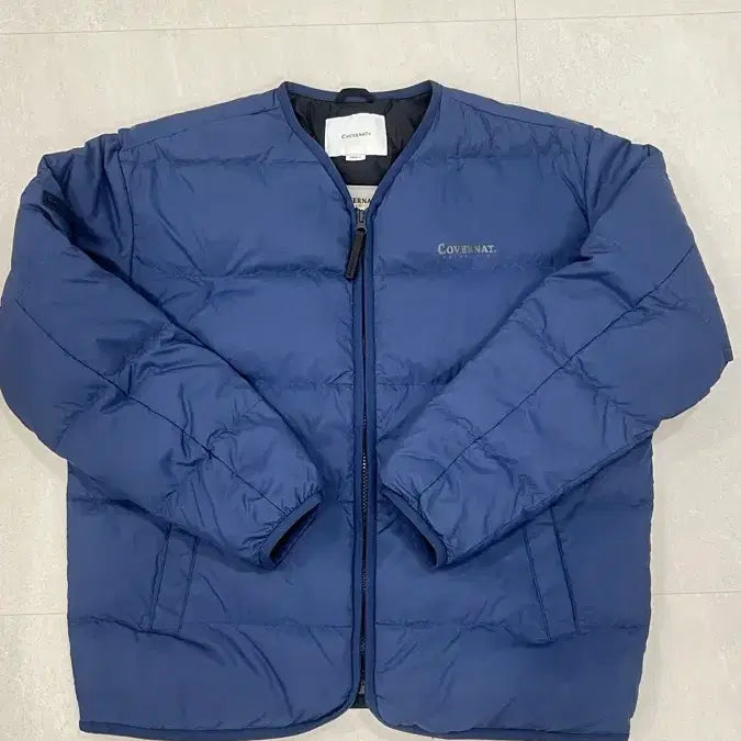 [BUNJANG] Covernat Blue Lightweight Padded Jacket / 커버낫 블루 경량 패딩 자켓