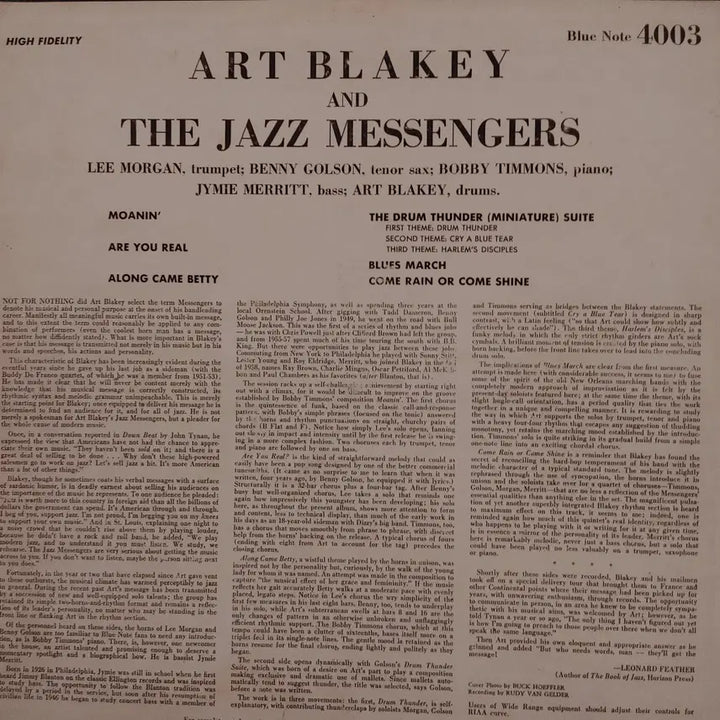 [BUNJANG] Art Blakey Original Blue Note LP / ORIGINAL BLUE NOTE LP - ART BLAKEY