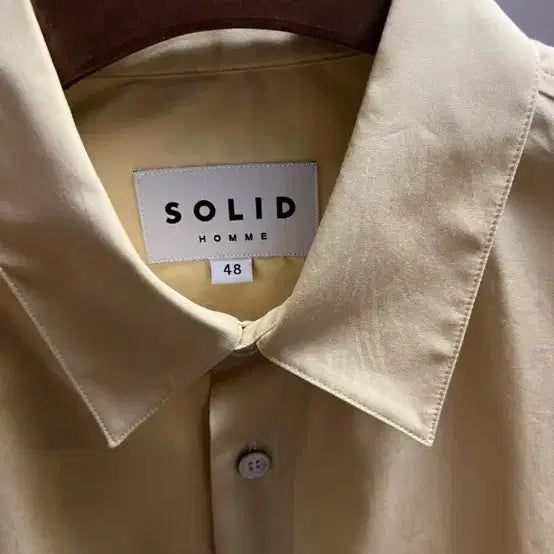 [BUNJANG] Solid Homme Logo Shirt / 솔리드옴므 셔츠