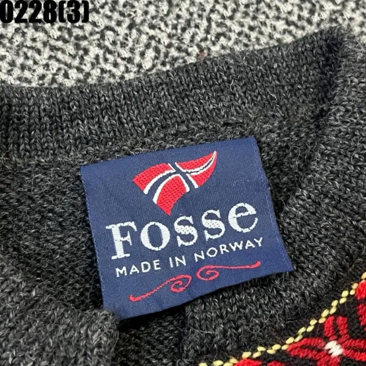 [BUNJANG] Fosse Pattern Knit Sweater Grey / Fosse 패턴 니트 스웨터 그레이 0228