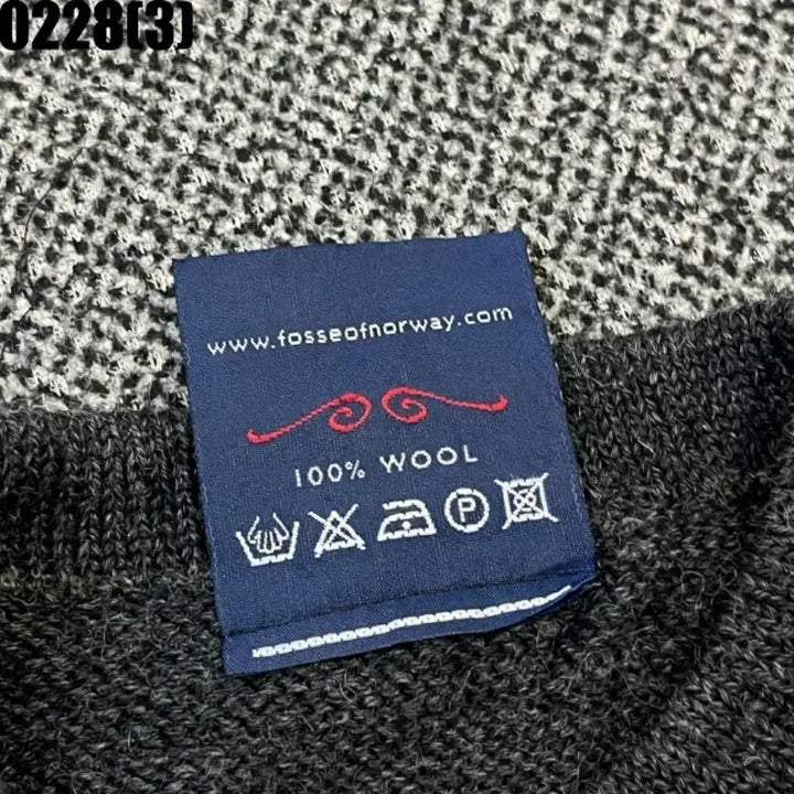 [BUNJANG] Fosse Pattern Knit Sweater Grey / Fosse 패턴 니트 스웨터 그레이 0228