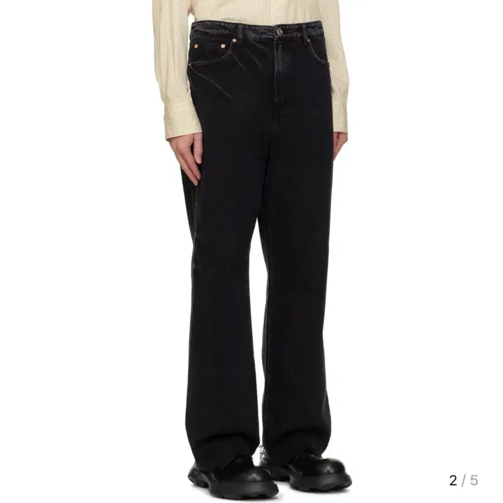 [BUNJANG] RECTO Black Denim Pants L / 렉토 흑청데님PT L 1회착용