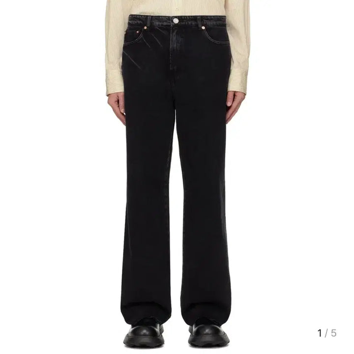 [BUNJANG] RECTO Black Denim Pants L / 렉토 흑청데님PT L 1회착용