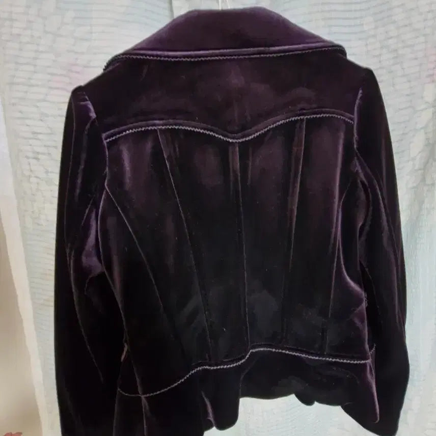 [BUNJANG] Purple Velvet Women's Jacket / 보라색 벨벳 여성 자켓