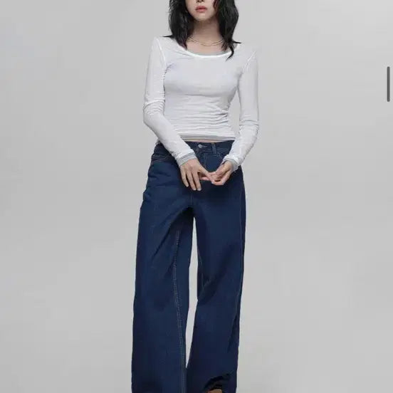[BUNJANG] Chic's Denim Pants / 칙스 데님 팬츠