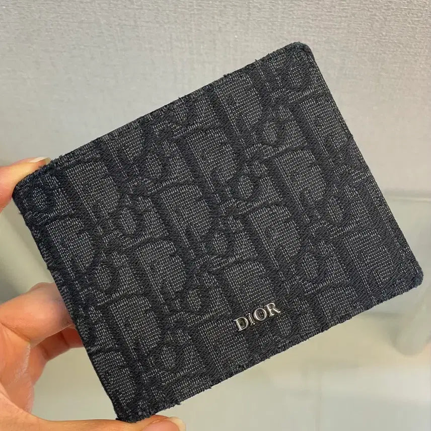 [BUNJANG] Dior Oblique Black Wallet / 디올 오블리크 블랙 반지갑