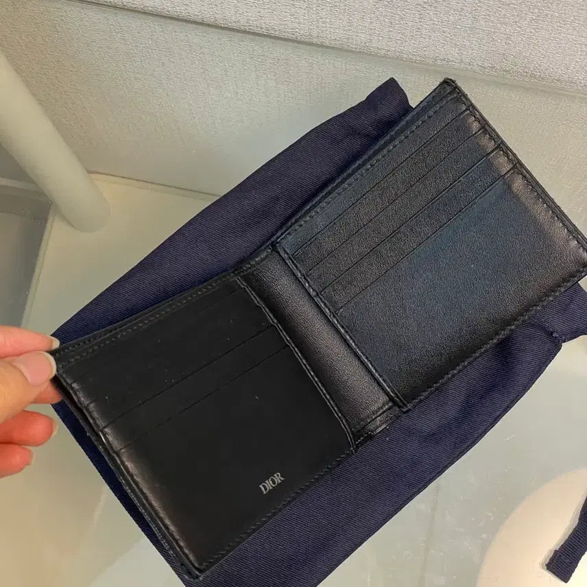 [BUNJANG] Dior Oblique Black Wallet / 디올 오블리크 블랙 반지갑