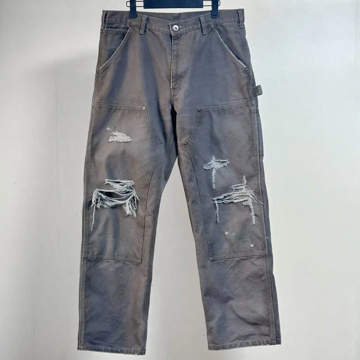 [BUNJANG] Kamiya Boro Painter Pants Gray (M) / (M) 카미야 덕 보로 페인터 팬츠 그레이