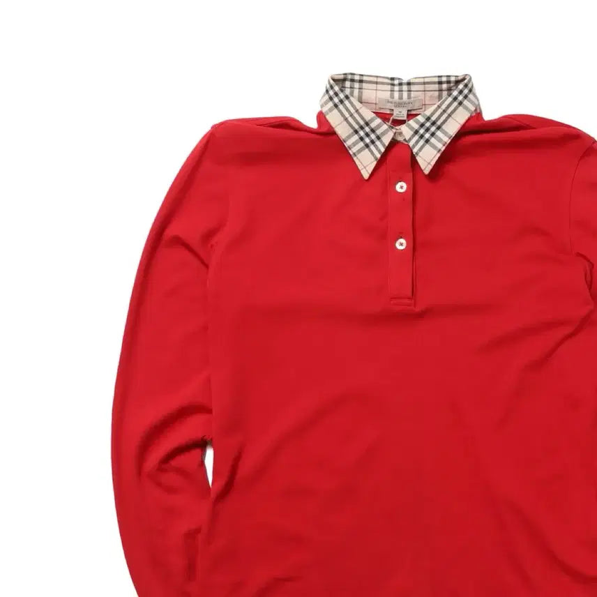 [BUNJANG] Burberry Nova Check Collar Long Sleeve Shirt / 버버리 Burberry Nova Check Collar Sleeve