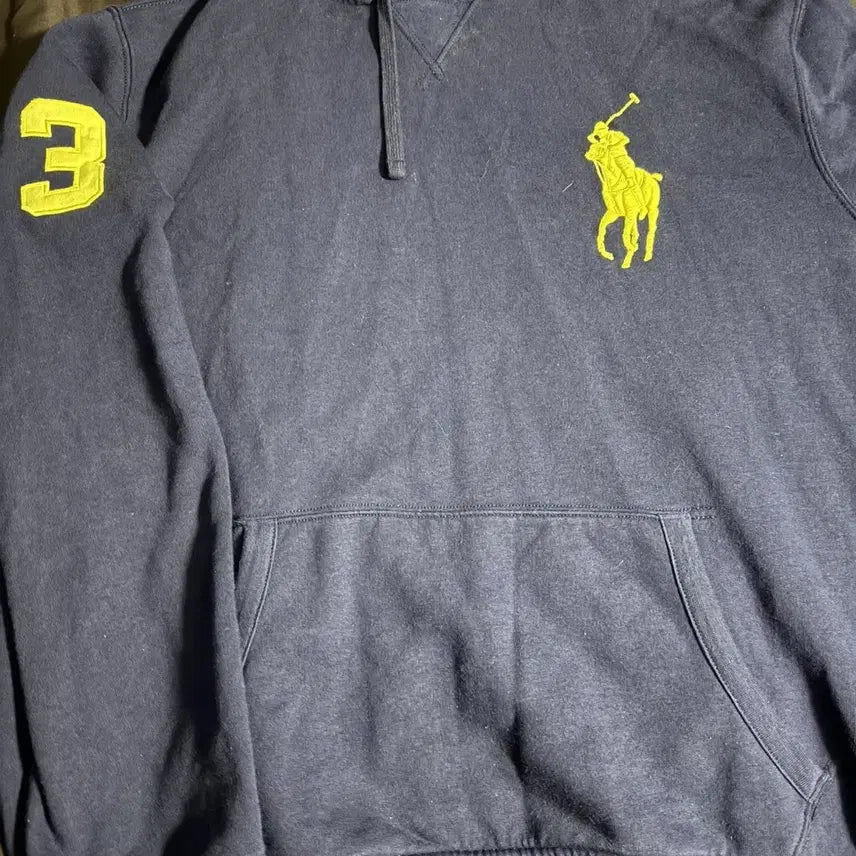 [BUNJANG] Polo Ralph Lauren No.3 Big Pony Pullover Hoodie / 폴로 랄프로렌 No.3 빅포니 컬렉션 풀오버 후드티