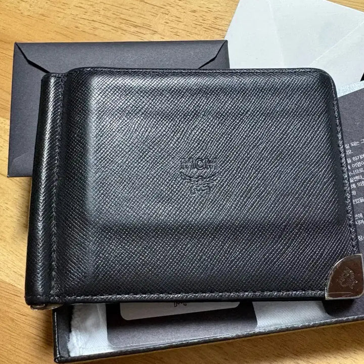 [BUNJANG] MCM Money Clip Bifold Wallet Black / MCM 머니클립 반지갑 블랙