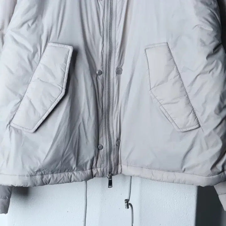[BUNJANG] KIMUUR Light Gray Padded Jumper Jacket / (L-XL) 키뮤어 패딩 점퍼자켓 경량 라이트그레이 놈코어-17493