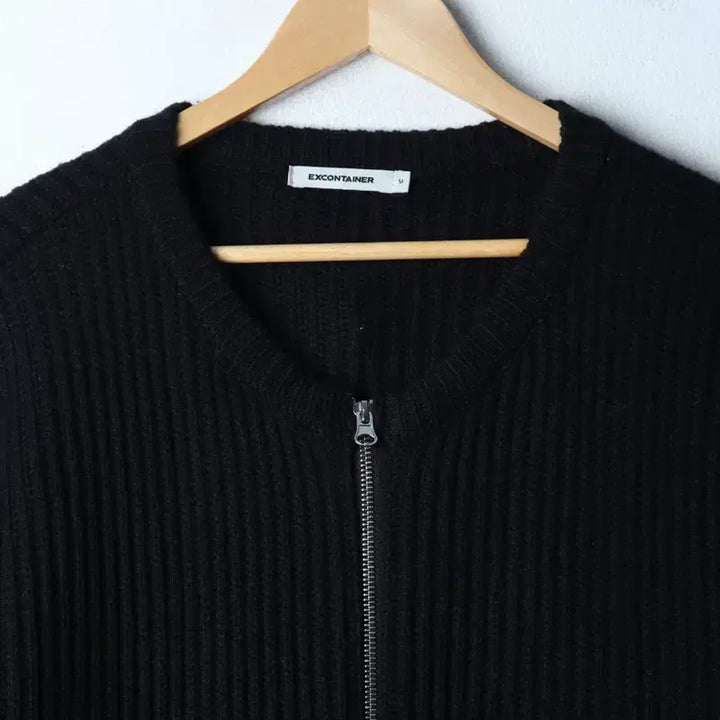 [BUNJANG] X-Container Two-Way Knit Cardigan Black / (M-XL) 엑스컨테이너 니트 가디건 투웨이 놈코어 블랙 울-17499