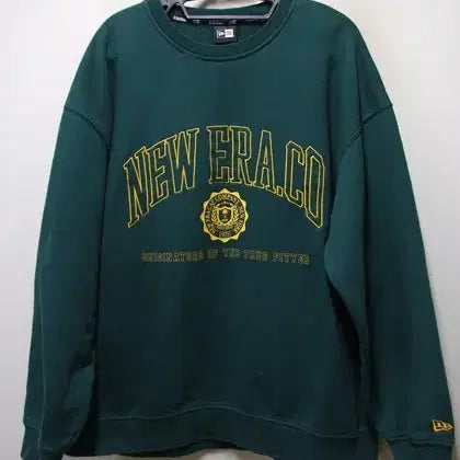 [BUNJANG] New Era Big Logo Sweatshirt Round Tee / 뉴에라 빅로고 맨투맨 라운드티 택110