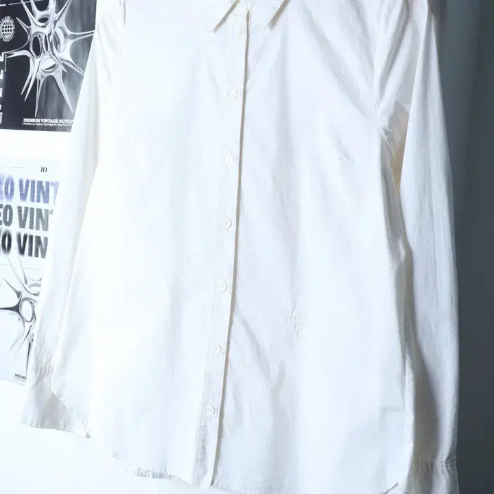 [BUNJANG] W(M) Juke Juke White Blouse / W(M) 주크 쥬크 셔츠 남방 블라우스 무지 화이트-1749C