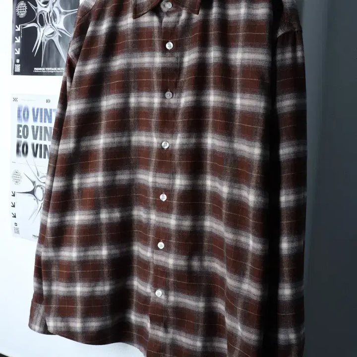 [BUNJANG] Filluminate Plaid Flannel Shirt / (XL-2XL) 필루미네이트 셔츠 남방 루즈핏 체크 플란넬-1749E