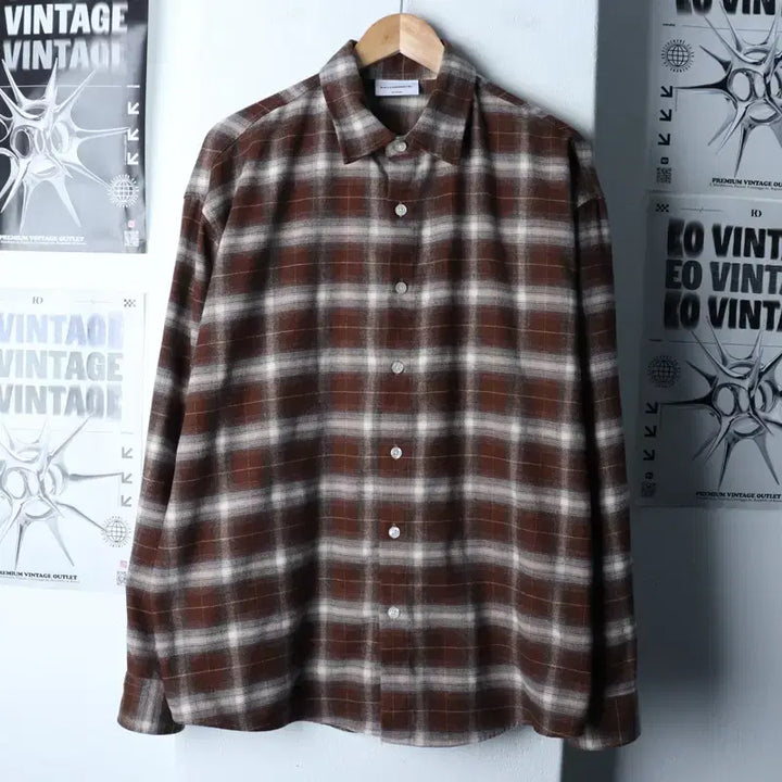 [BUNJANG] Filluminate Plaid Flannel Shirt / (XL-2XL) 필루미네이트 셔츠 남방 루즈핏 체크 플란넬-1749E