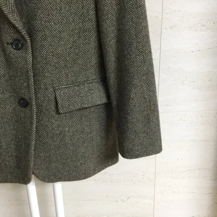 [BUNJANG] Beanpole Herringbone Wool Jacket / 빈폴 23fw 헤링본 울 자켓 90