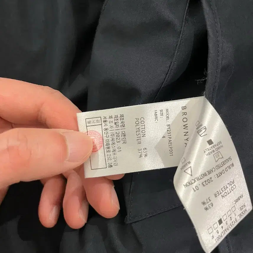 [BUNJANG] Brownyard Essential Light Parka Navy / 브라운야드 에센셜 라이트 파카 네이비 컬러