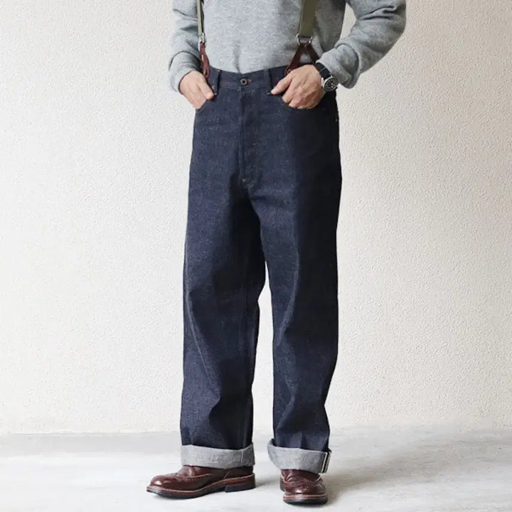 [BUNJANG] Nigel Cabourn Railman Denim Jeans / 나이젤카본 레일맨 데님 34 새제품