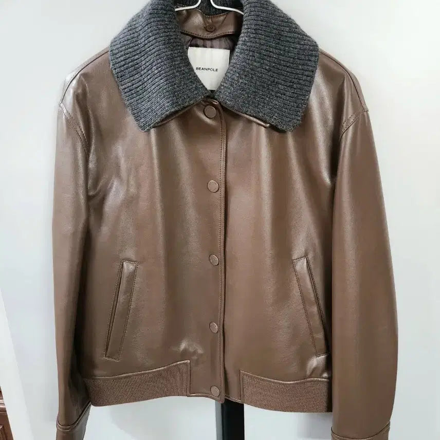 [BUNJANG] Beanpole Women's Leather Jacket / 빈폴 여성 레더자켓 55