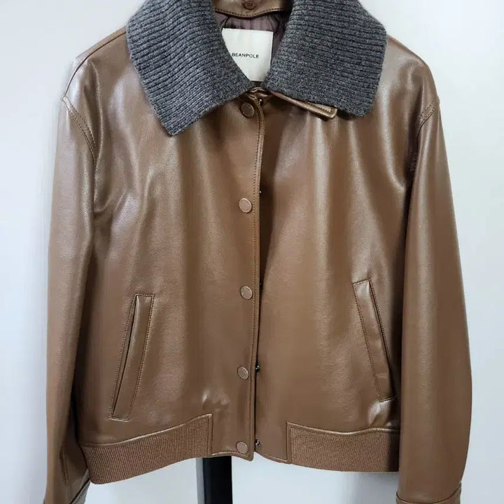 [BUNJANG] Beanpole Women's Leather Jacket / 빈폴 여성 레더자켓 55