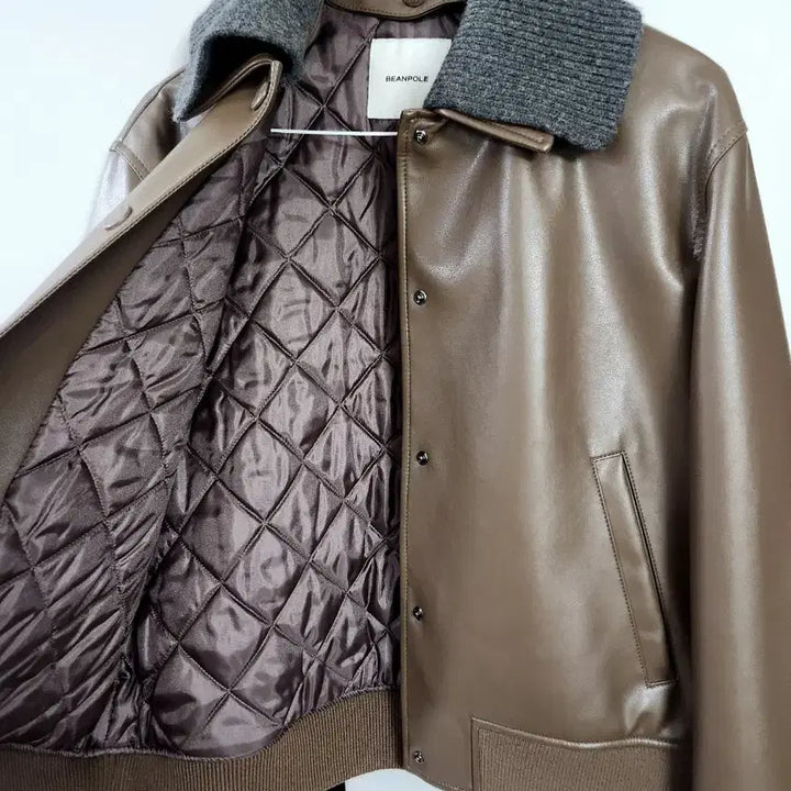 [BUNJANG] Beanpole Women's Leather Jacket / 빈폴 여성 레더자켓 55