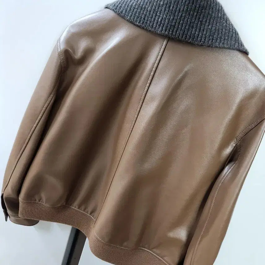 [BUNJANG] Beanpole Women's Leather Jacket / 빈폴 여성 레더자켓 55