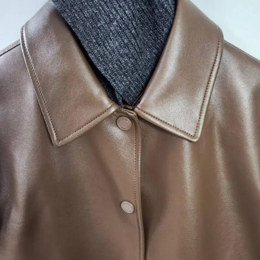 [BUNJANG] Beanpole Women's Leather Jacket / 빈폴 여성 레더자켓 55